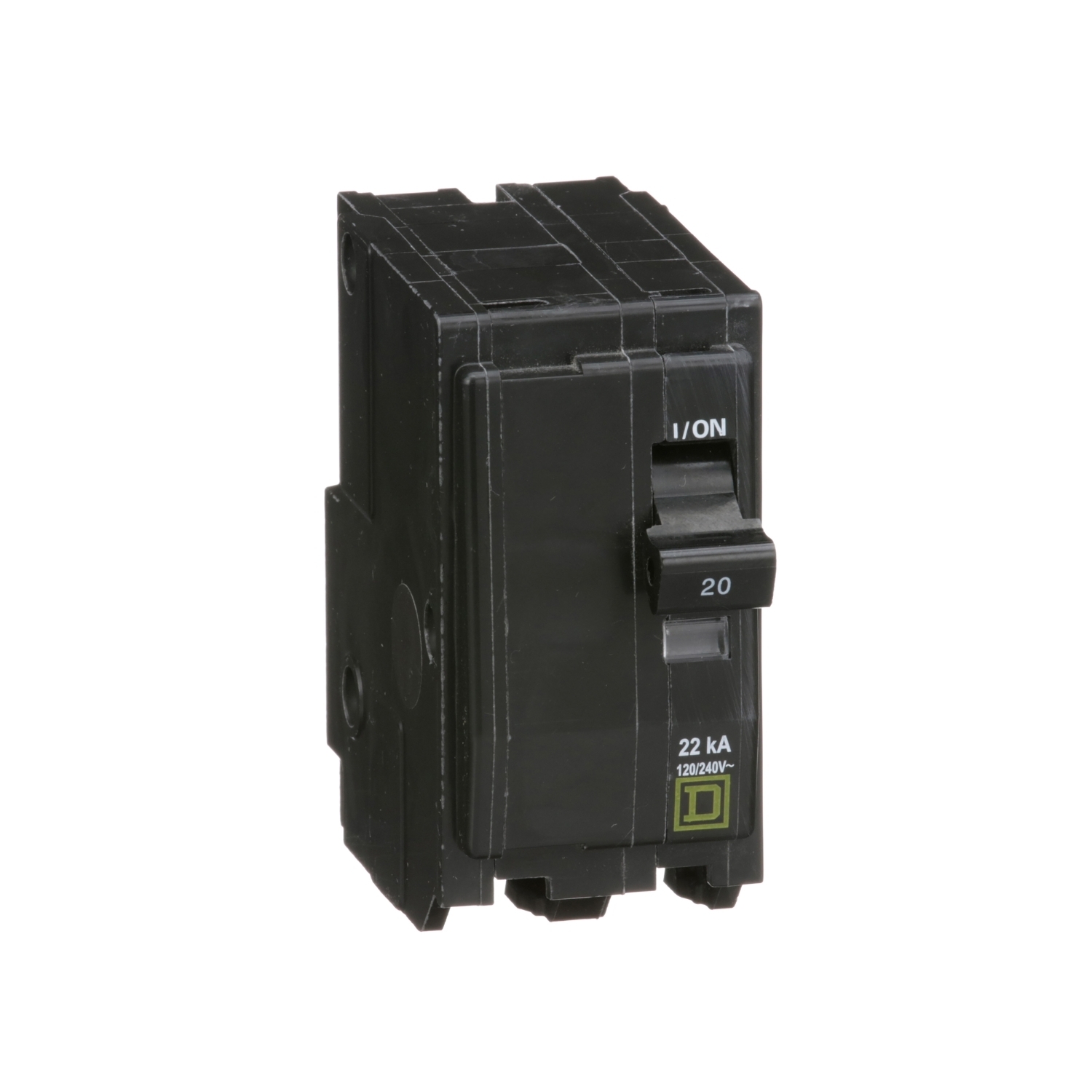 QO220VH Miniature Circuit Breaker, 20 Amp, 2 Pole, 120/240V