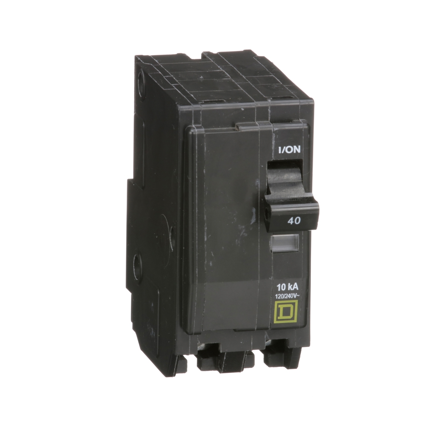 Mini circuit breaker, QO, 40A, 2 pole, 120/240VAC, 10kA, plug in