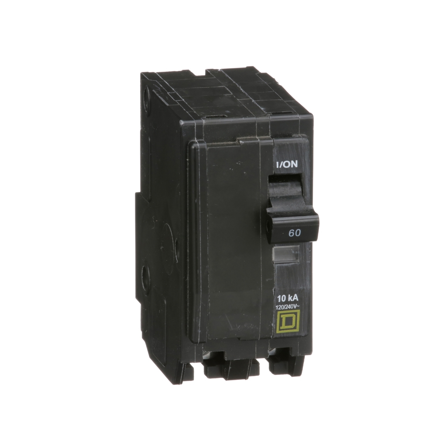 Mini circuit breaker, QO, 60A, 2 pole, 120/240VAC, 10kA, plug in