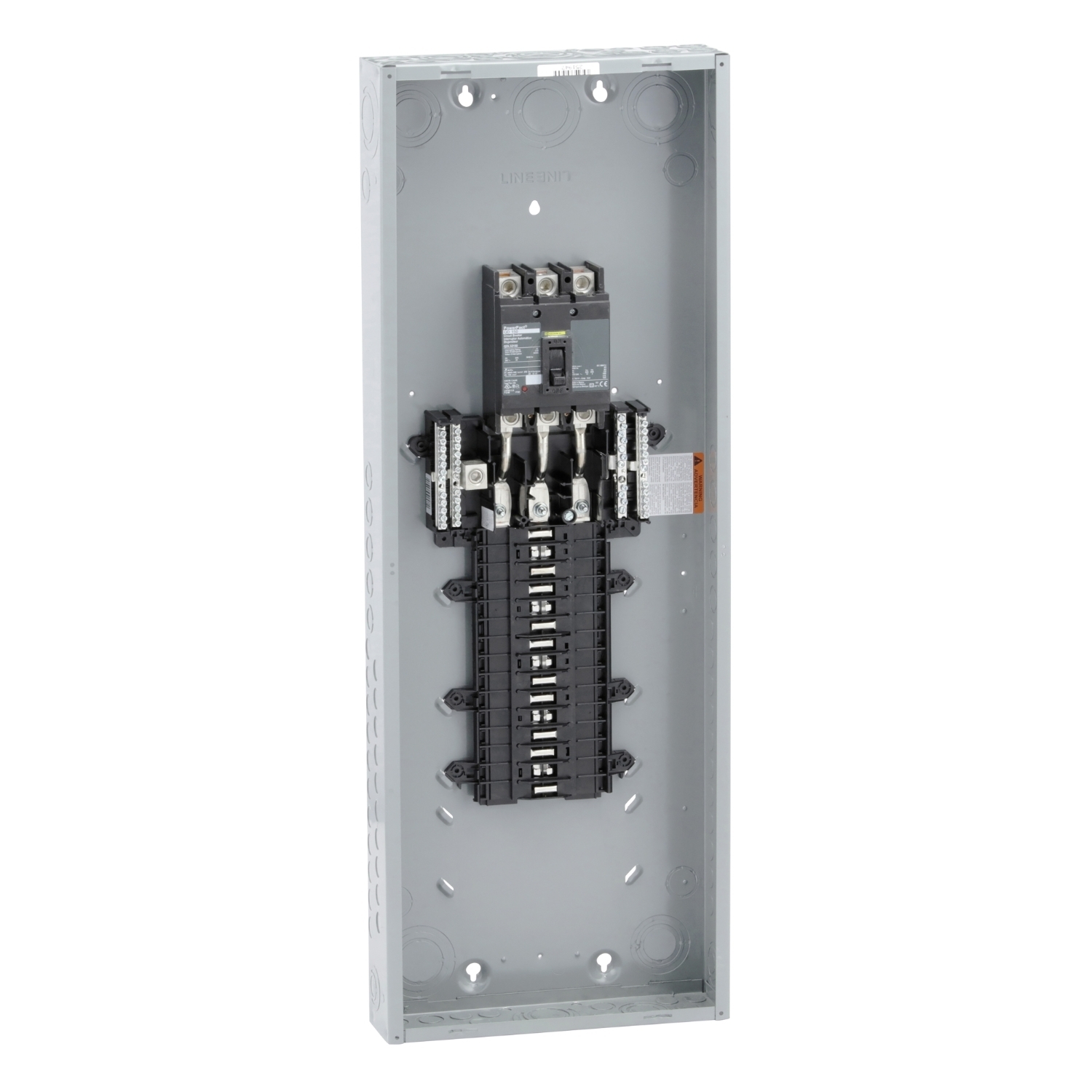 Load center, QO, 3 phase, 30 spaces, 30 circuits, 150A convertible main breaker, NEMA1, QDL