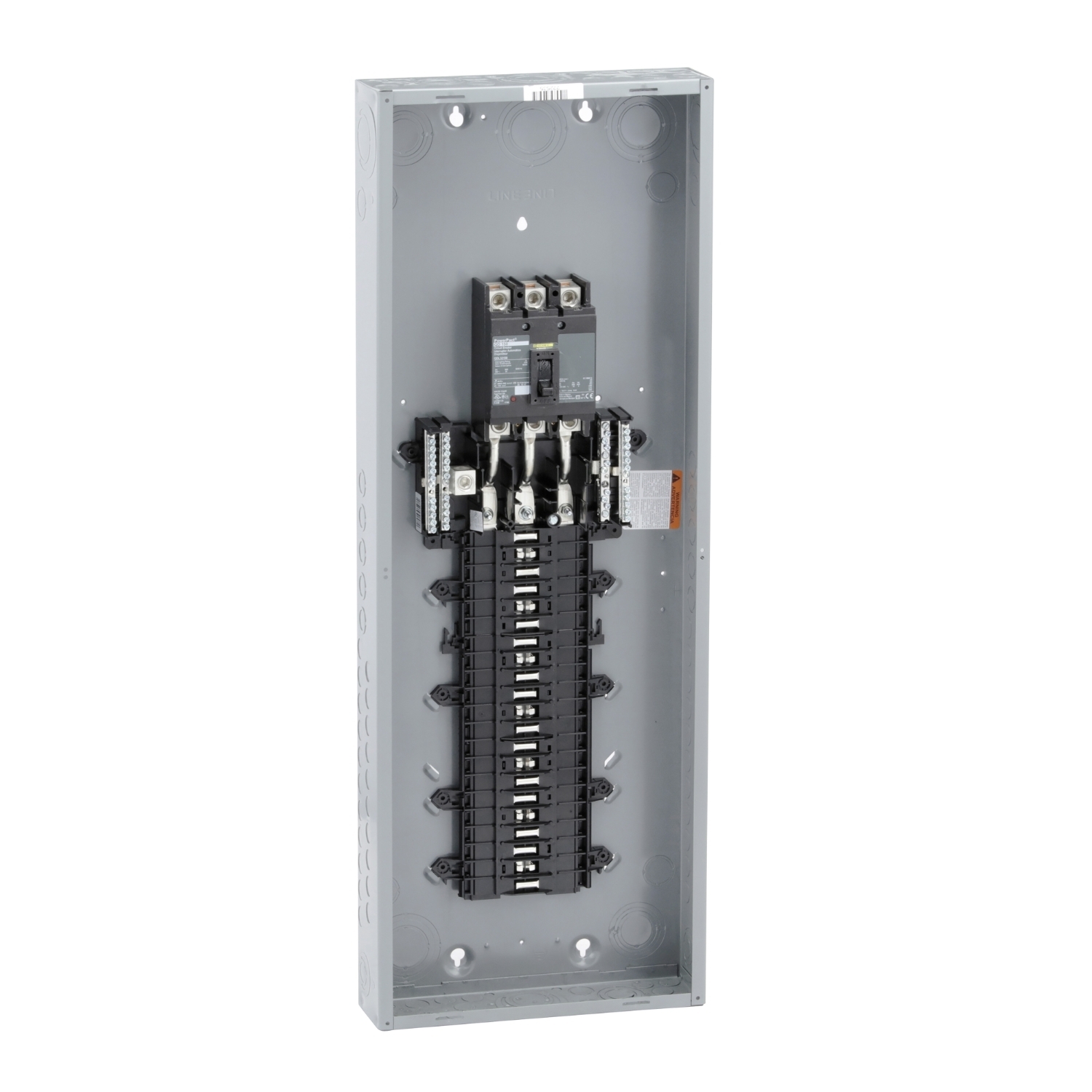 Load center, QO, 3 phase, 42 spaces, 42 circuits, 150A convertible main breaker, NEMA1, QDL