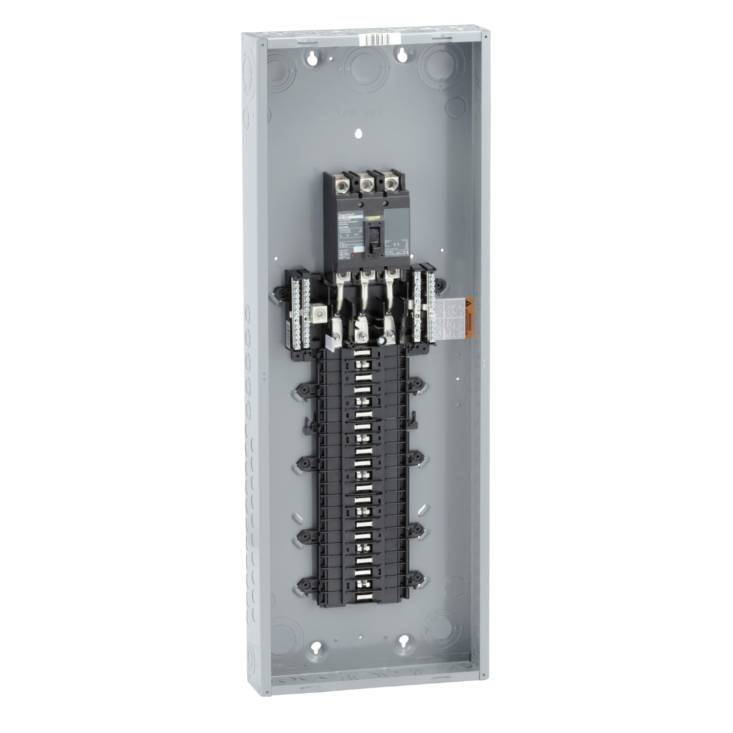 Load center, QO, 3 phase, 42 spaces, 42 circuits, 200A convertible main breaker, NEMA1, QDL