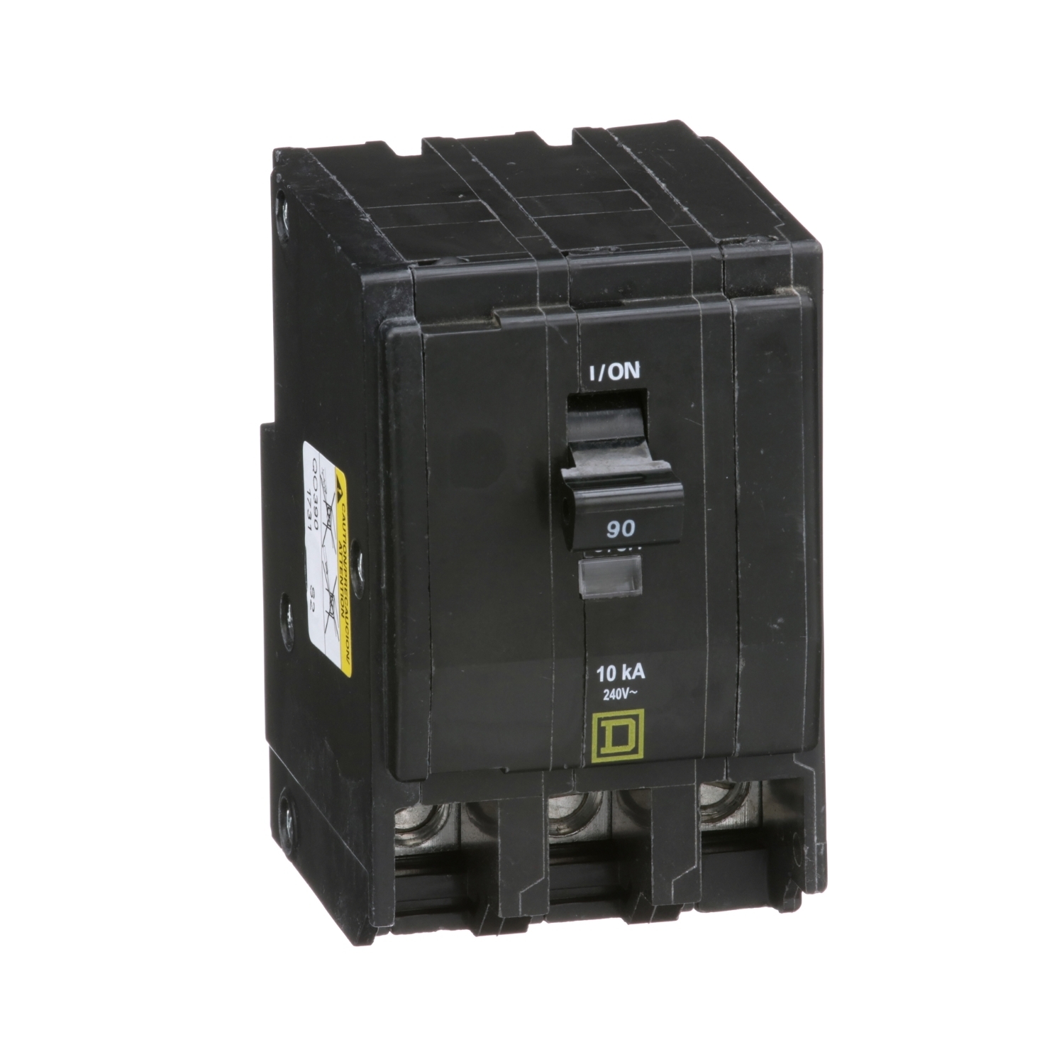 QO390 Miniature Circuit Breaker, 90 Amp, 3 Pole, 120/240V