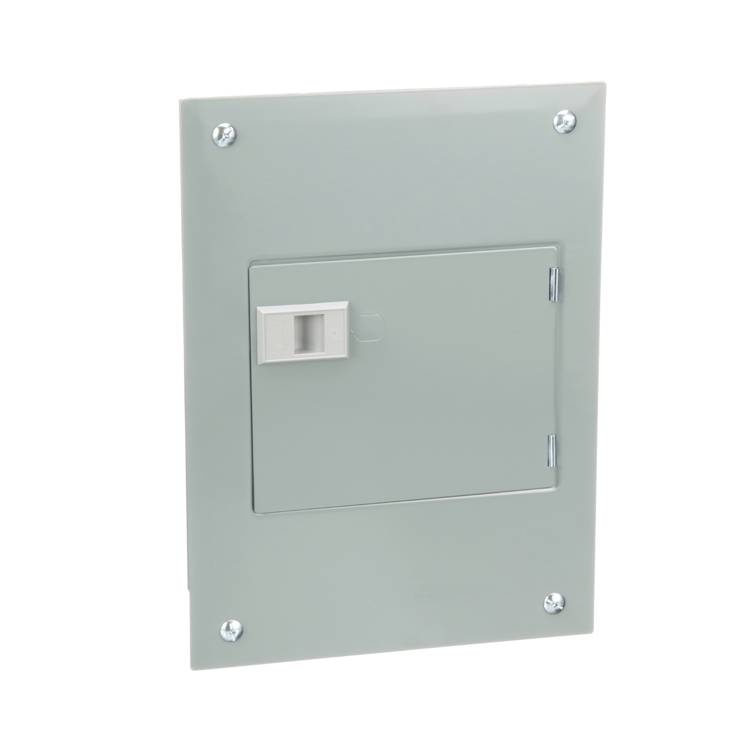 Load center, QO, 1 phase, 8 spaces, 16 circuits, 100A fixed main lugs, NEMA1, door flush cover