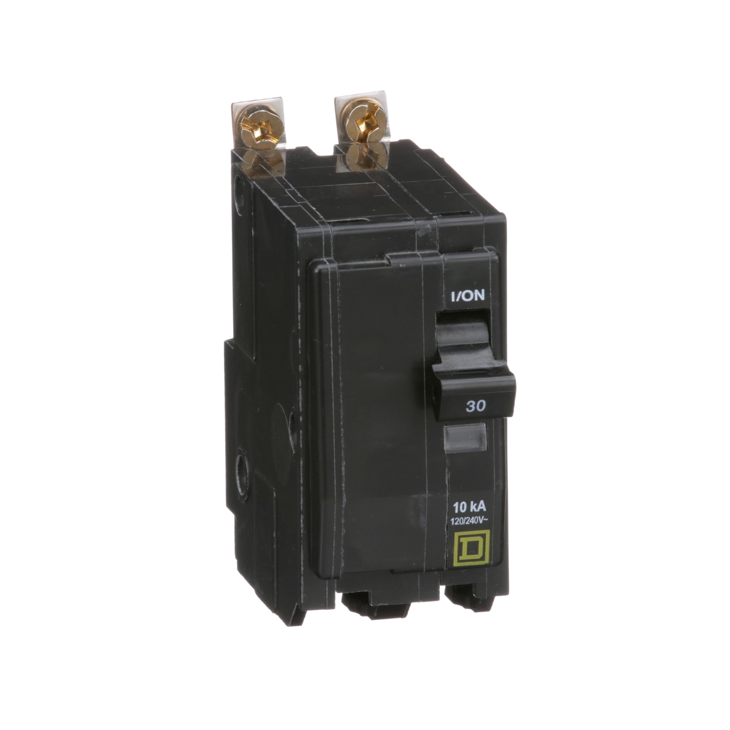 Mini circuit breaker, QO, 30A, 2 pole, 120/240VAC, 10kA, bolt on