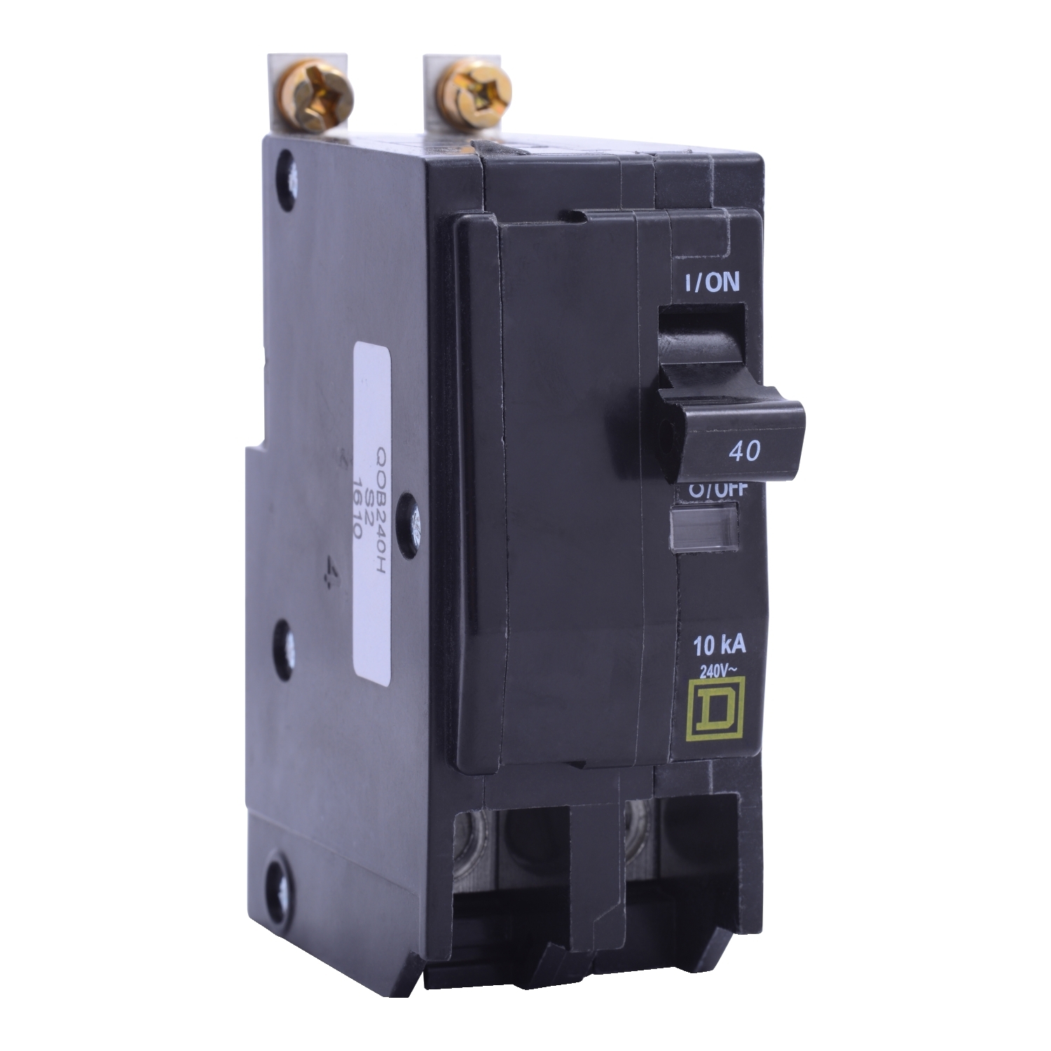 QOB240H Miniature Circuit Breaker, 40 Amp, 2 Pole, 120/240V