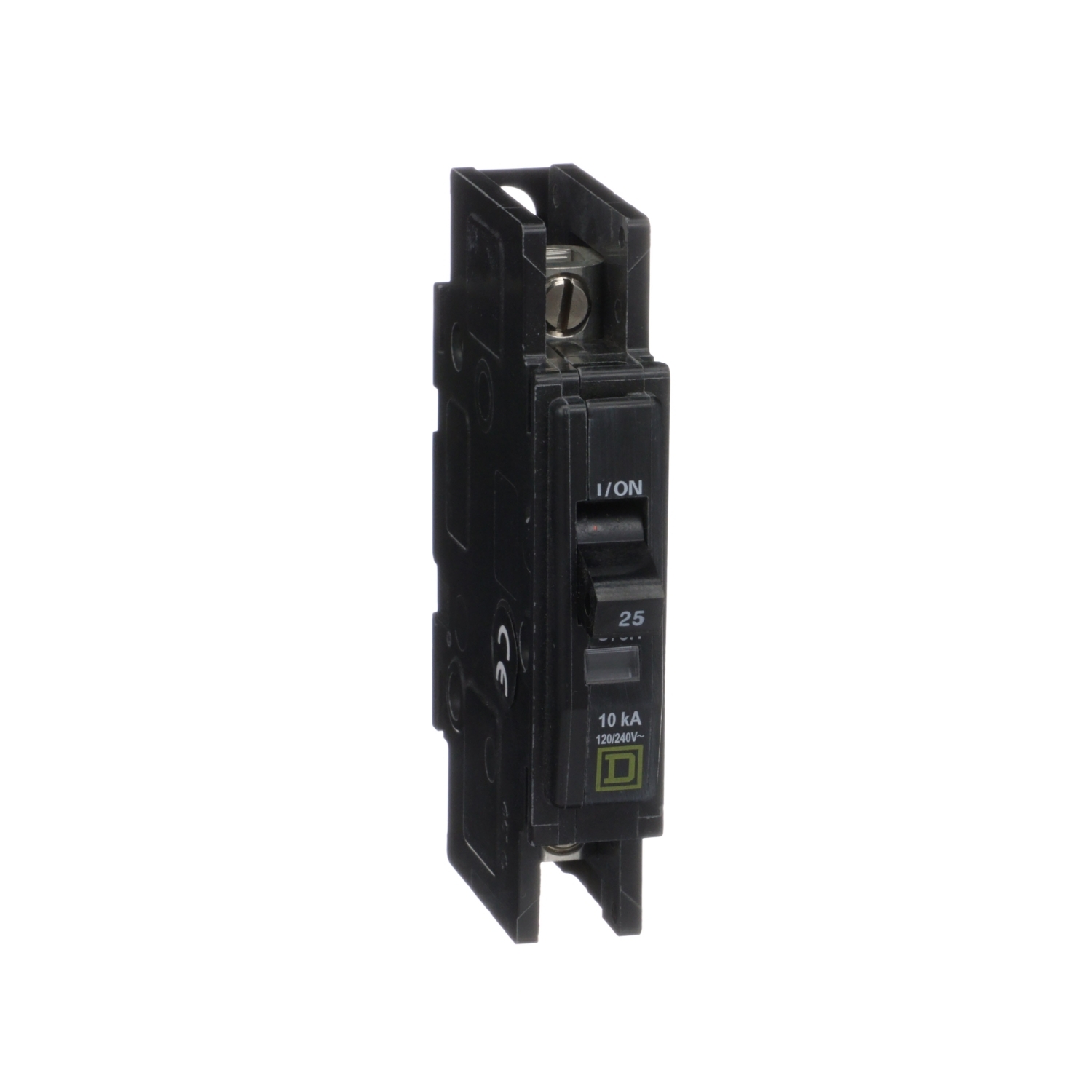 Mini circuit breaker, QOU, 25A, 1 pole, 120/240 VAC, 10kA