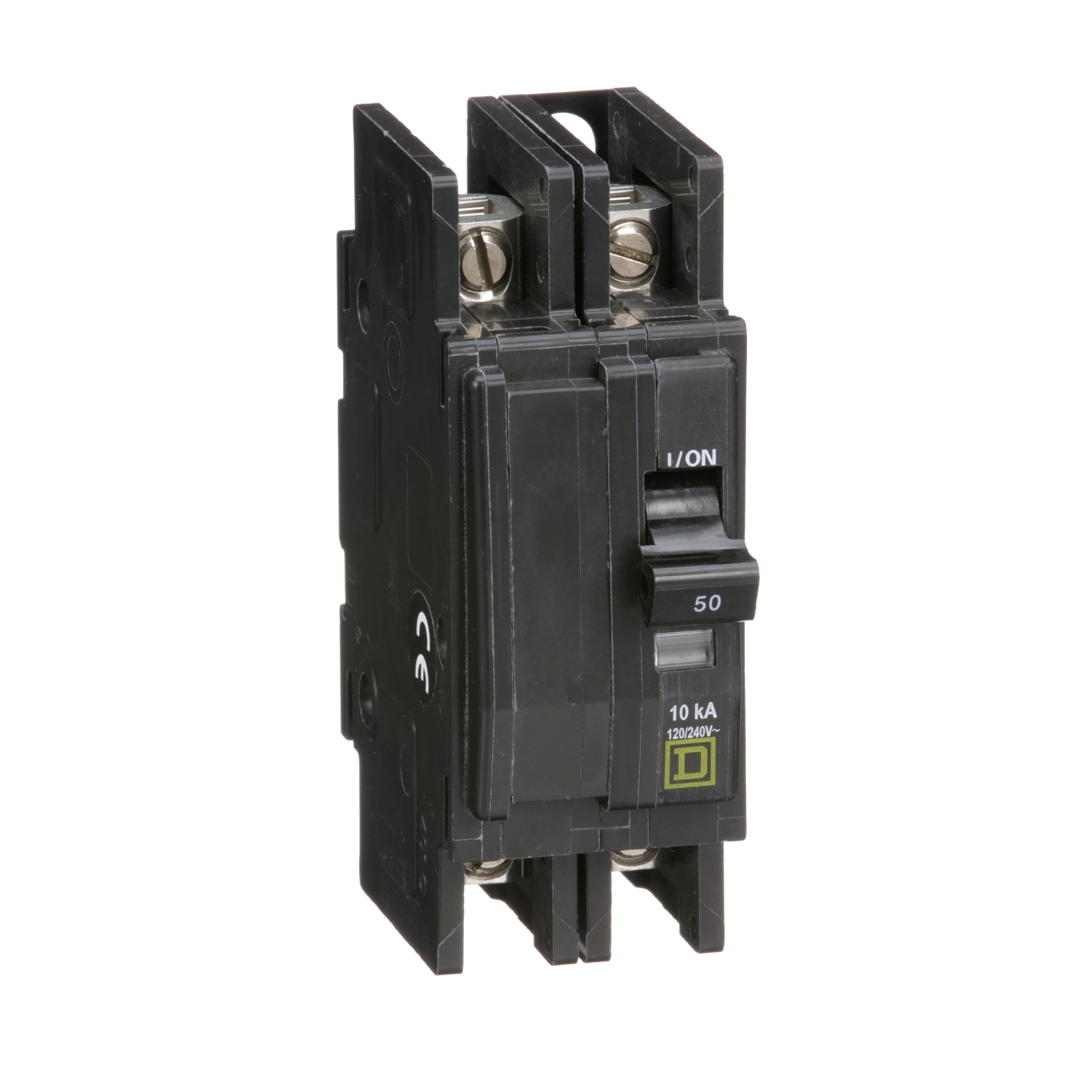 Mini circuit breaker, QOU, 50A, 2 pole, 120/240VAC, 10kA