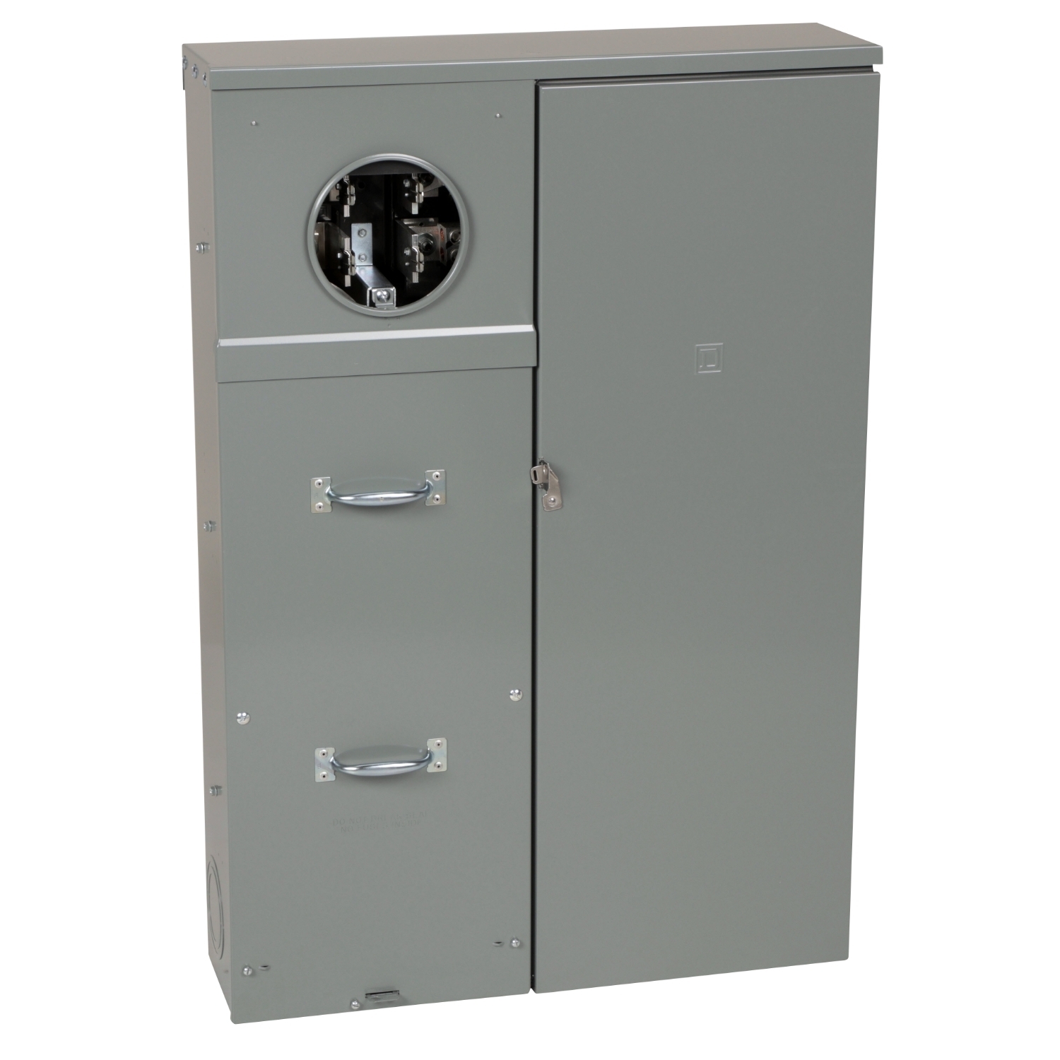 SU3040D400CB Homeline All-in-one Meter Socket, CSED, 400 Amp, 1 Phase, Ringed, Manual, UG, 120/240V, Surface and Semi-flush