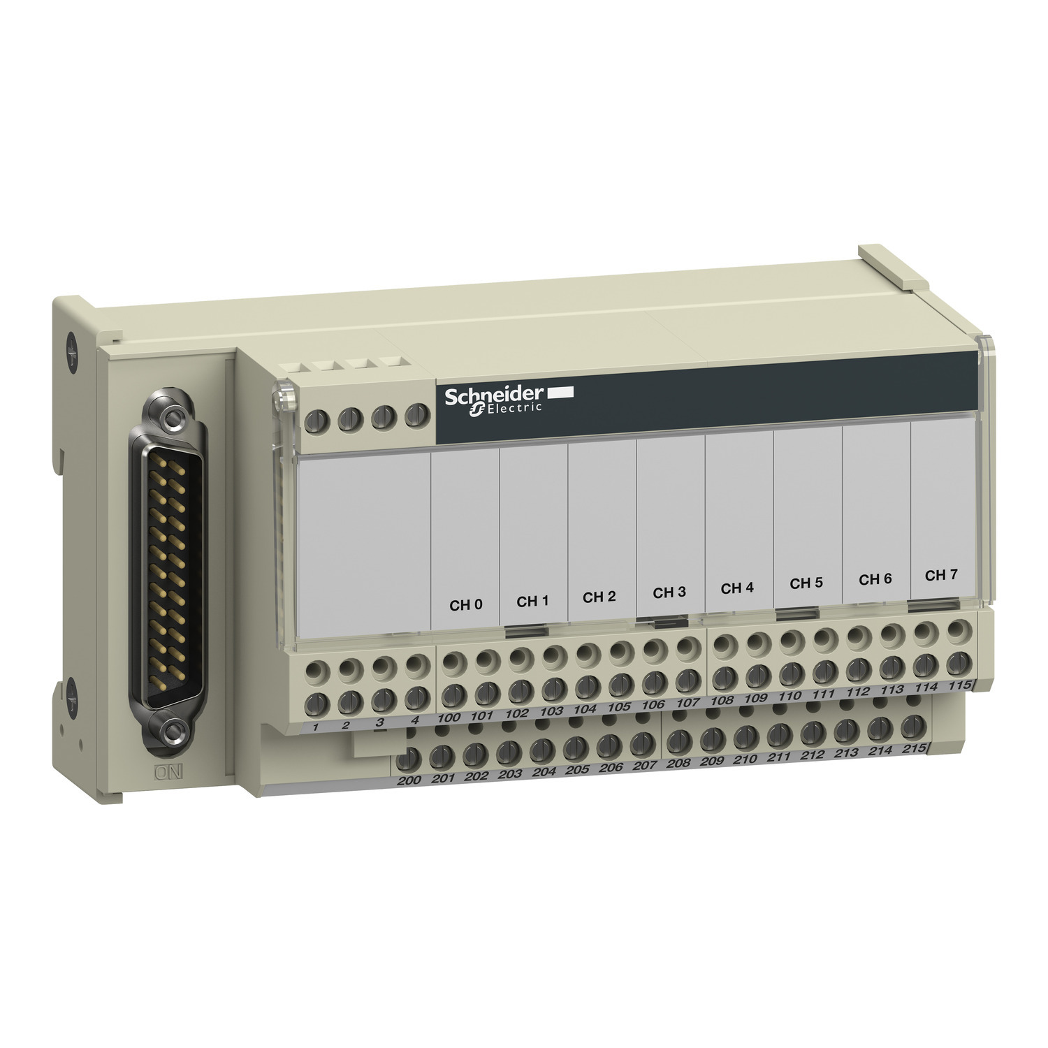 connection sub-base ABE7 - for passive distribution of 8 channels