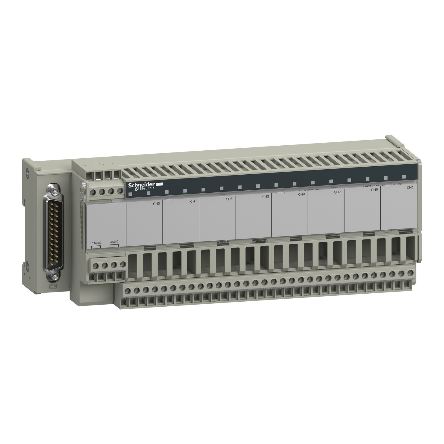 connection sub-base ABE7 - for distribution of 8 analog input channels