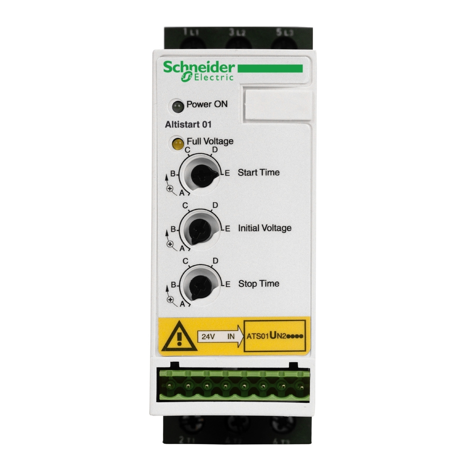 soft starter for asynchronous motor, Altistart U01, TeSys U, ATSU01, 12A, 200 to 480V, 2.2 to 5.5kW
