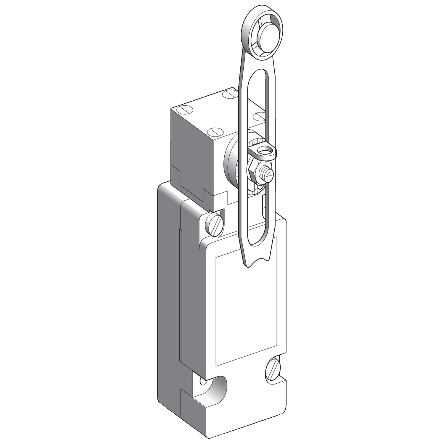 Limit switch,  XC Standard, XCKJ, thermoplastic plastic roller lever var. length, 1C/O, snap, Pg13