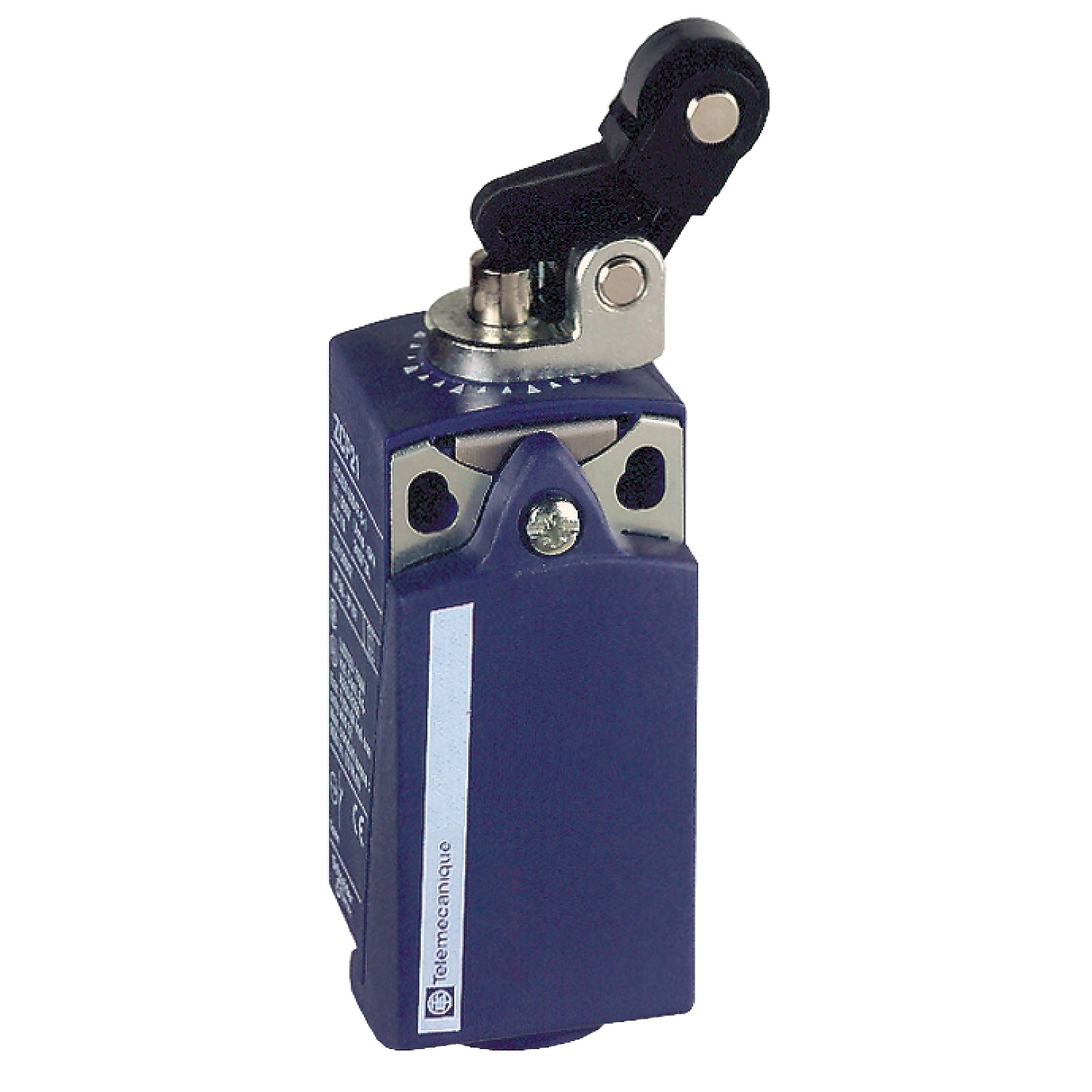 Limit switch, Limit switches XC Standard, XCKP, thermoplastic plastic roller lever plung. Ver, 1NC+1 NO, snap, 1/2NPT