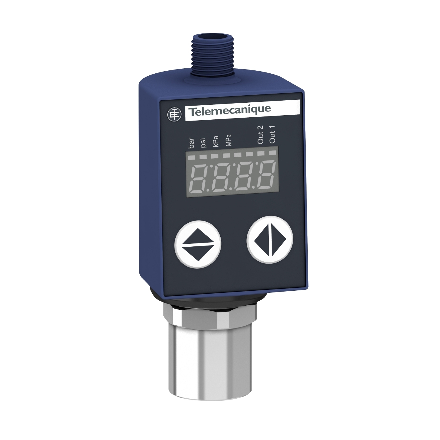 Electronic pressure sensors, Pressure sensors XM, XMLR 10 bar, 1/4" 18 NPT, 24 VDC, 2xPNP, M12