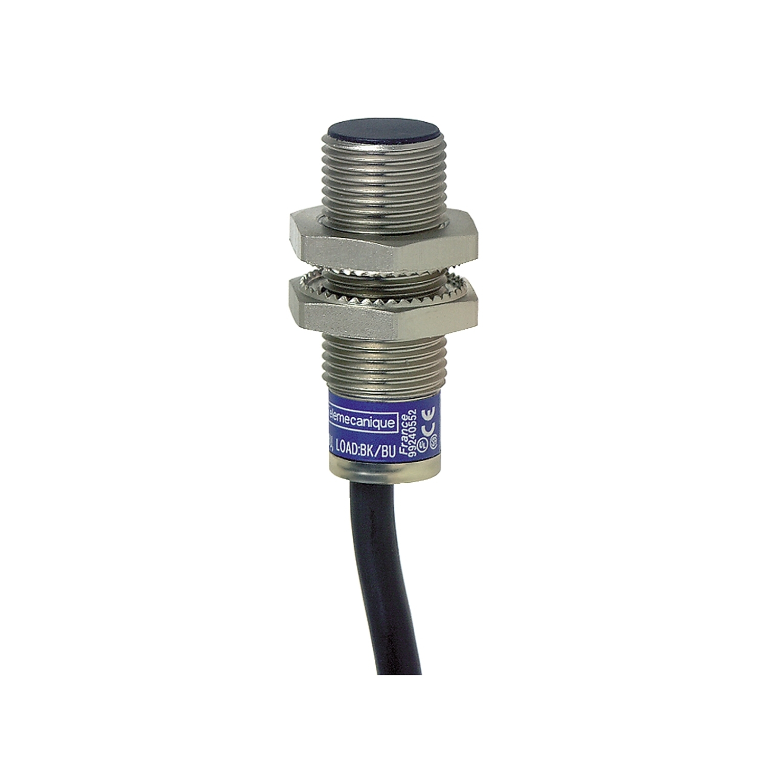 Inductive proximity sensors XS, inductive sensor XS1 M12, L35mm, brass, Sn4mm, 12...24 VDC, cable 5 m