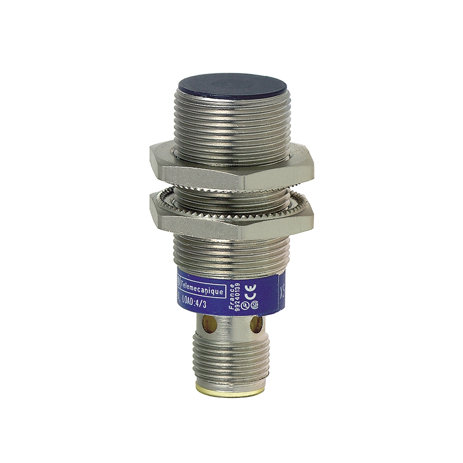Inductive proximity sensors XS, inductive sensor XS1 M18, L50mm, brass, Sn10mm, 12...24 VDC, M12