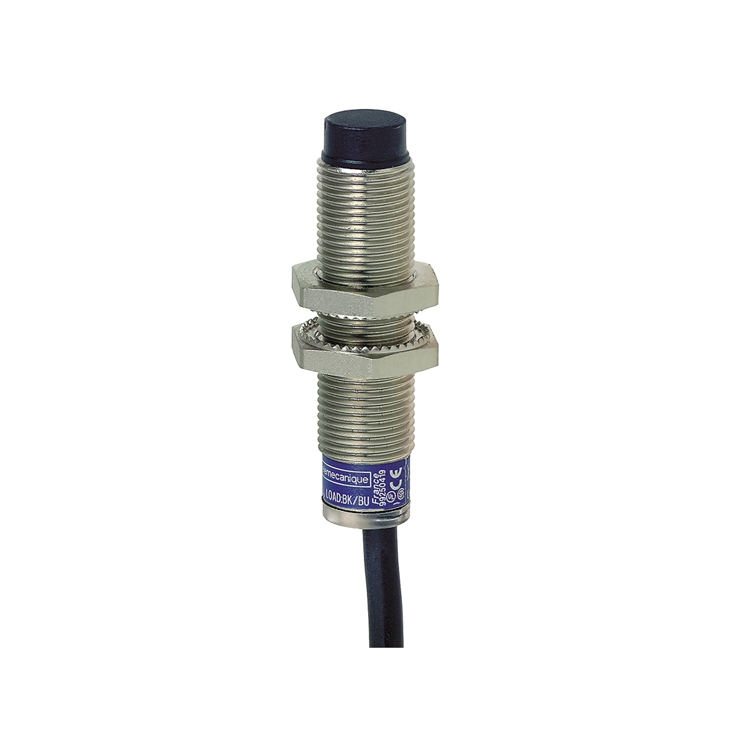inductive sensor XS2 M12, L55mm, brass, Sn4mm, 12..24VDC, cable 2m
