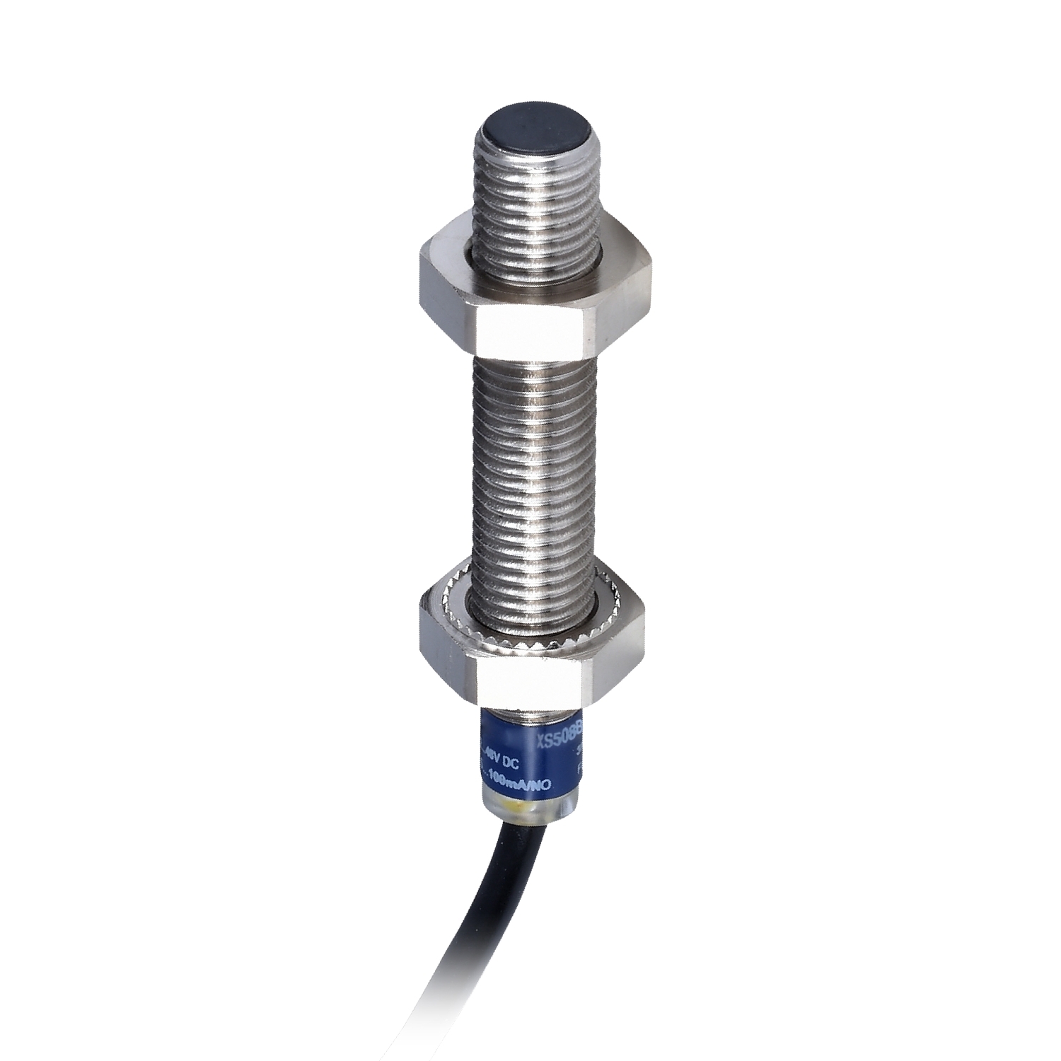 Inductive proximity sensors XS, inductive sensor XS5 M8, L33mm, stainless, Sn1.5 mm, 12...24 VDC, cable 2 m