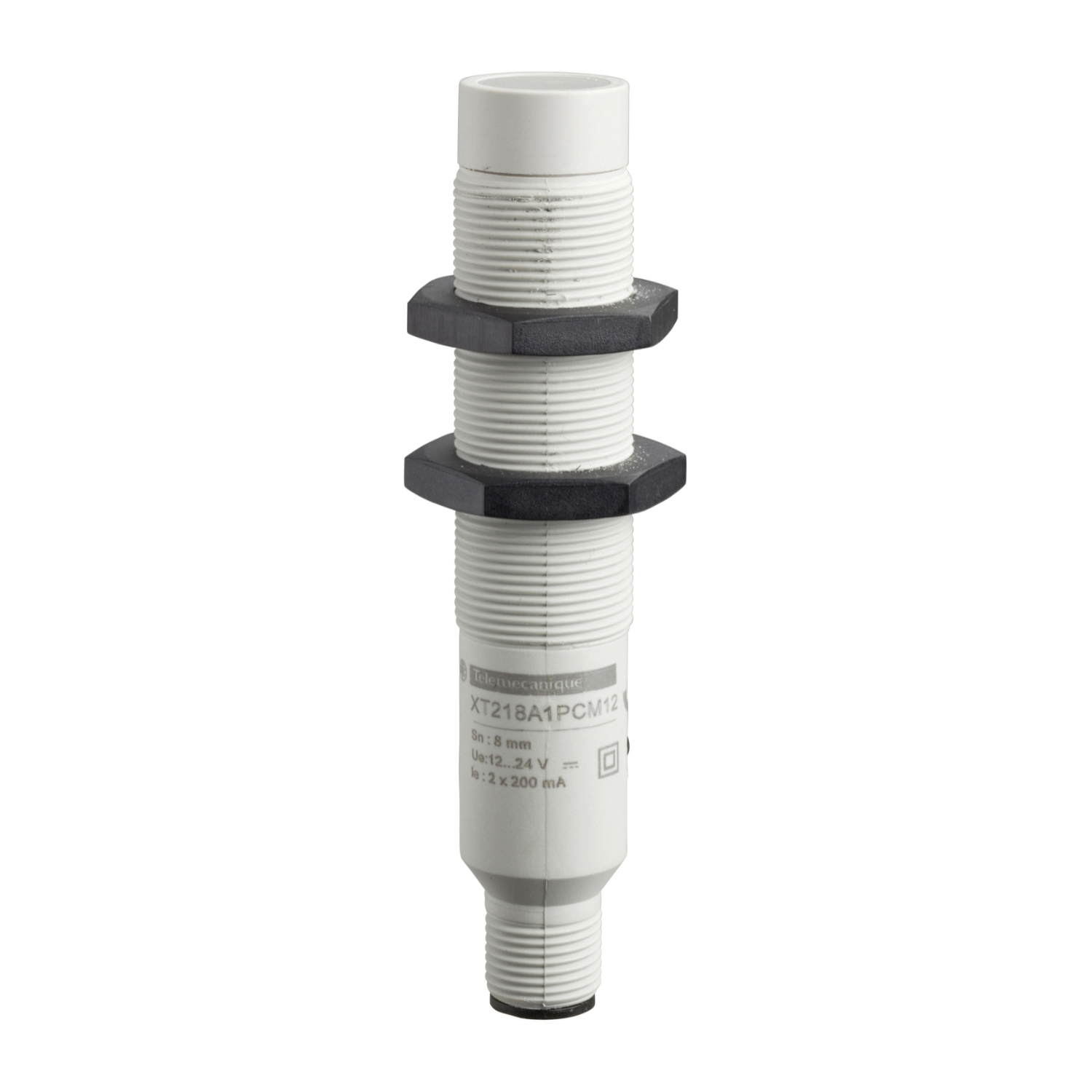 Telemecanique Capacitive proximity sensors XT, cylindrical M18, plastic, Sn 8 mm, 12...24 V DC