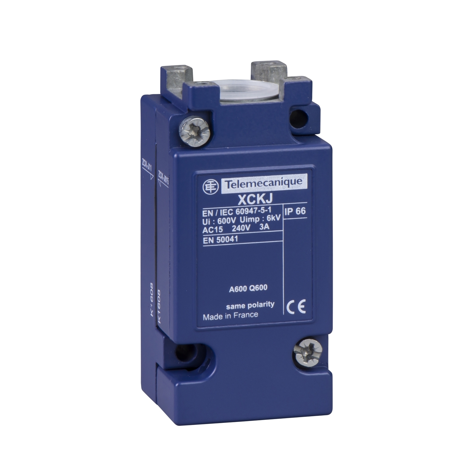 Limit switch body, Limit switches XC Standard, ZCKJ, plug in, w/o display, 1C/O, snap action, Pg13