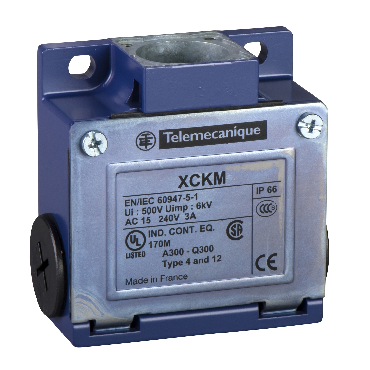 Limit switch body, Limit switches XC Standard, ZCKM, 1NC+1 NO, snap action, Pg11