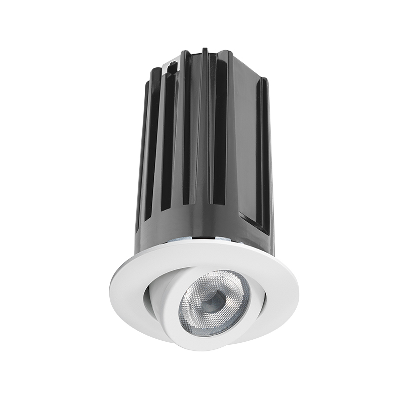 2" LED Gen 2 Round Trim Module, 2700K, 90 CRI, Flood, White Cone, White Trim Ring
