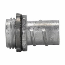 Eaton Crouse-Hinds series screw-in type connector, FMC, Straight, Non-insulated, Zinc die cast, 1-1/2"