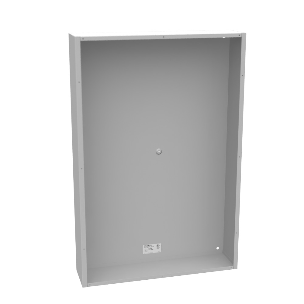 36x6x24 Screw Cover Type 1 UL Listed Steel No Knockouts ANSI 61 Gray Cover with Teardrop Slots Mounting Holes in back