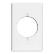 1-Gang Flush Mount 2.15-Inch Diameter, Device Receptacle Wallplate, Brown