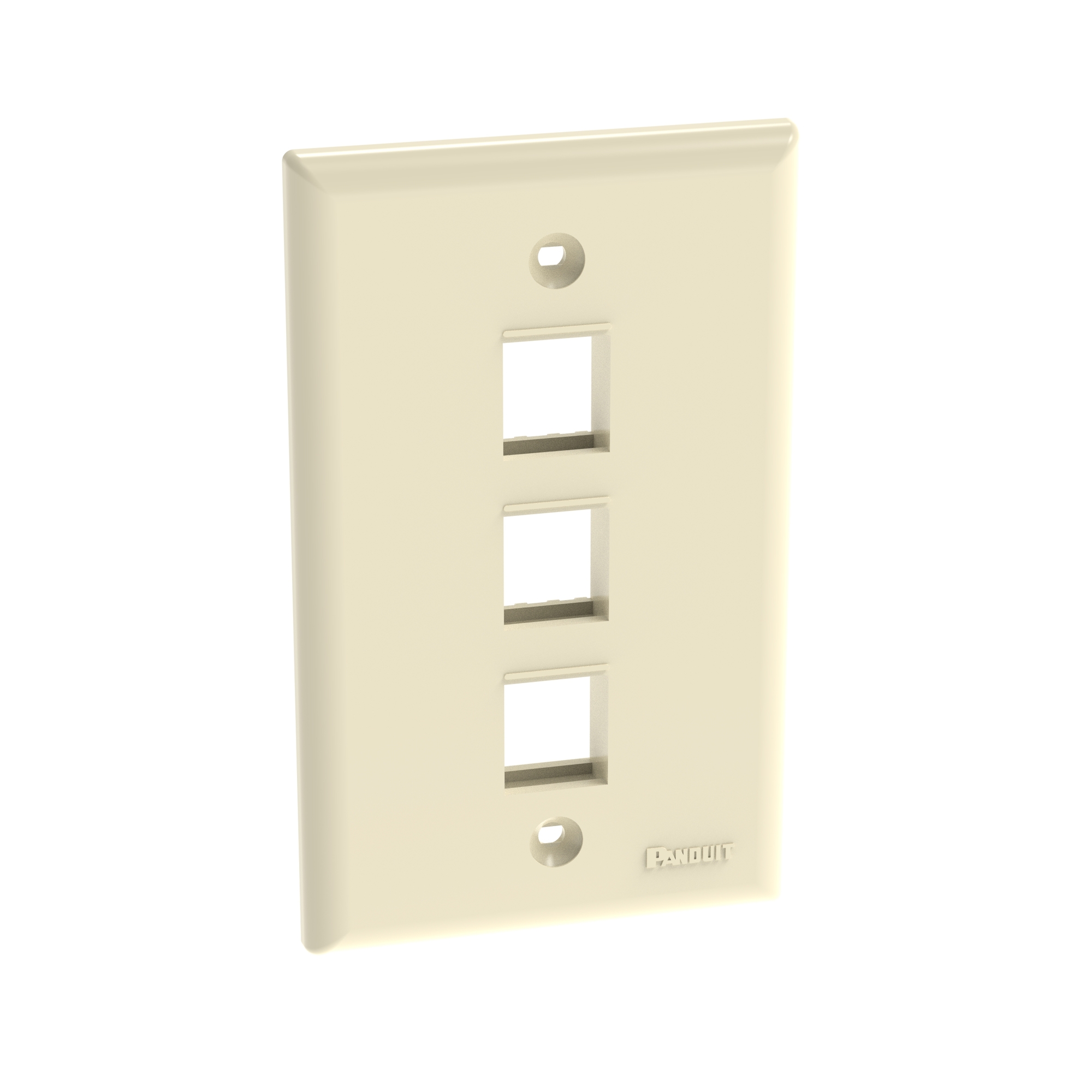 NK 3-port, single gang, flush mount vert