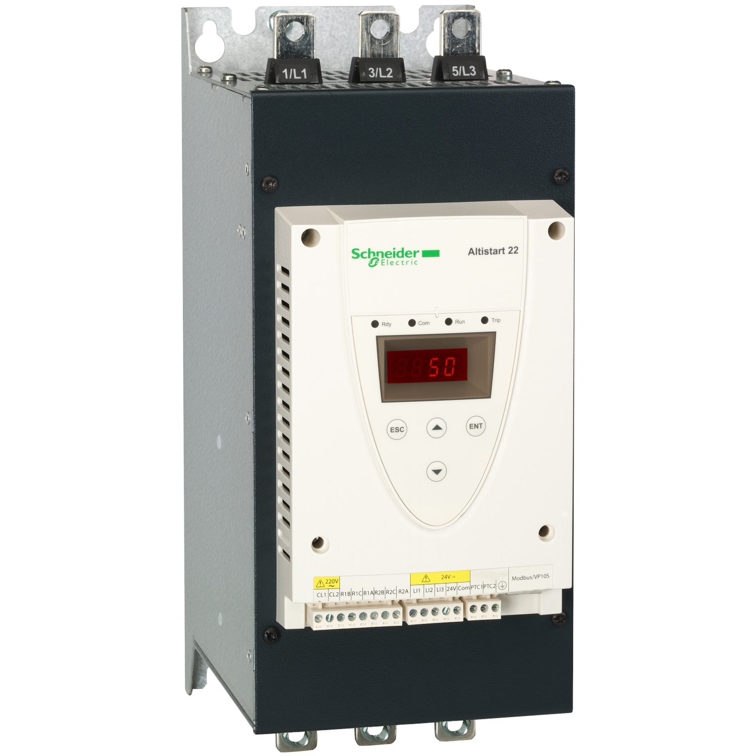 soft starter for asynchronous motor, Altistart 22, control 230V, 230 to 440V, 30 to 75kW