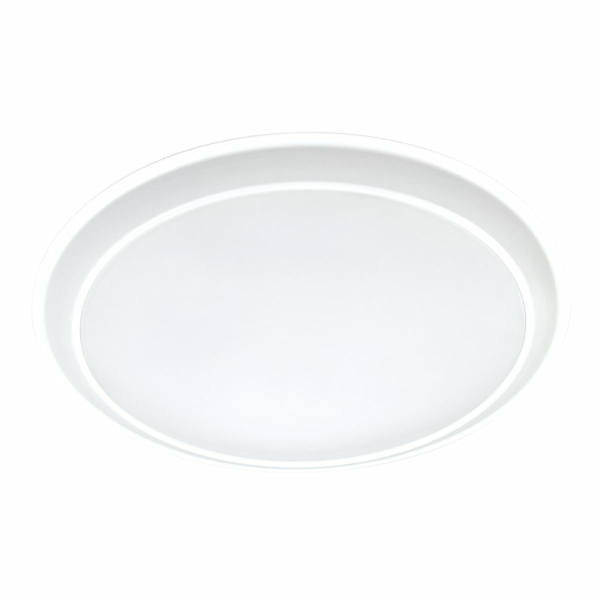 9" LED surface light, 1200 lumens (nominal), 90 CRI minimum, 3000K CCT, 120V 60Hz, LE and TE phase, matte white flange cut 10 percent dimming, Compliant in all states except California