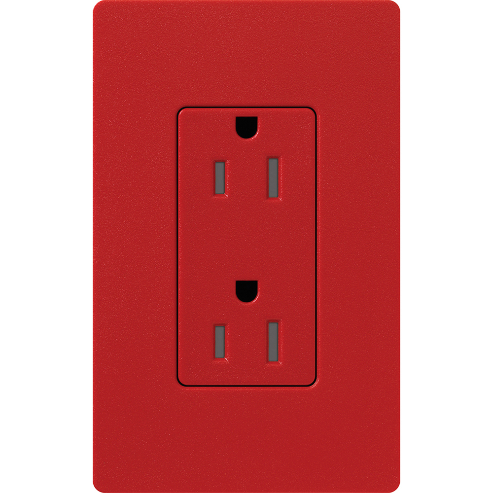 Claro, Satin, Tamper-resistant receptacle, 125V/15A in hot