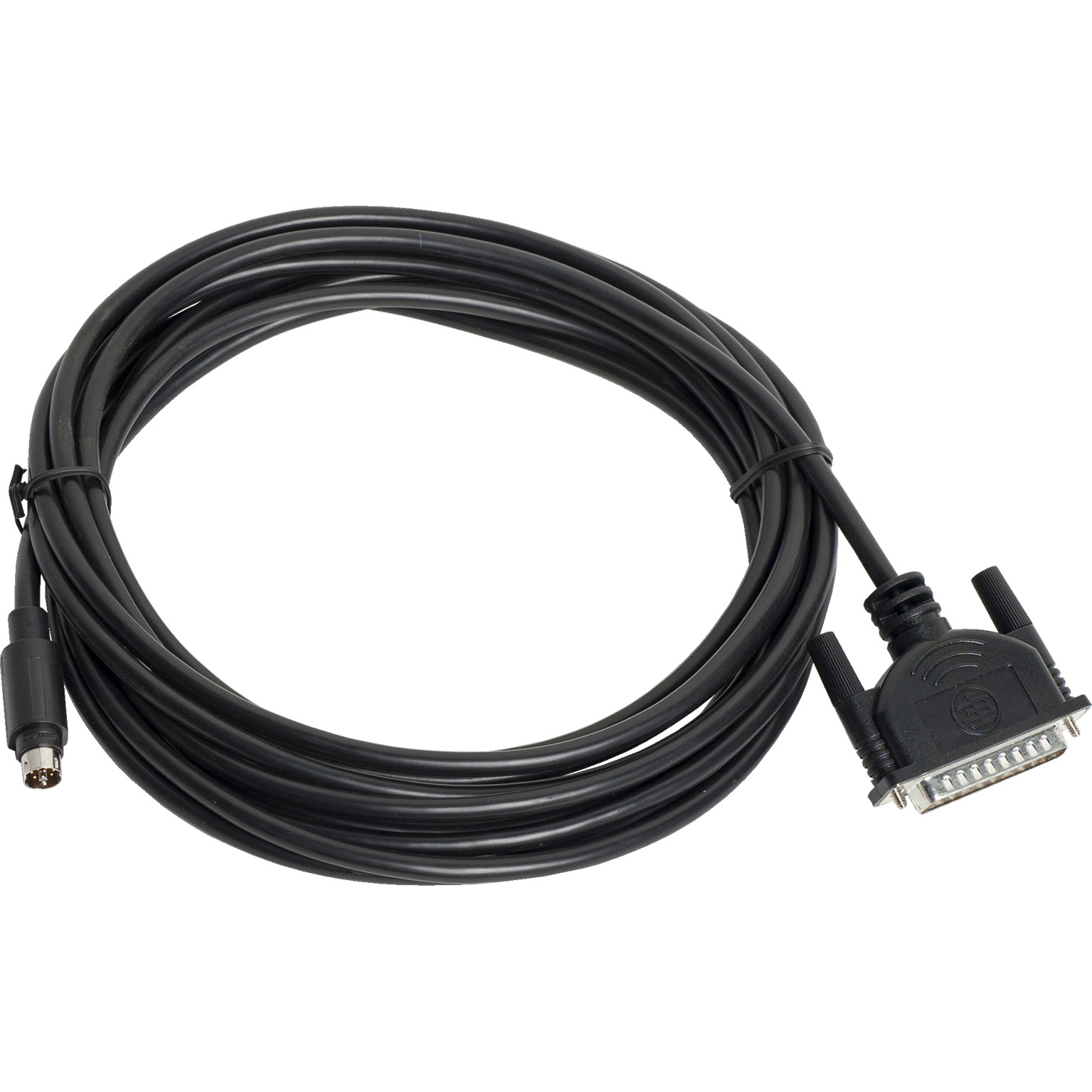 Uni-Telway/Modbus serial link - L = 5 m - 1 male mini DIN + 1 male SUB-D 25