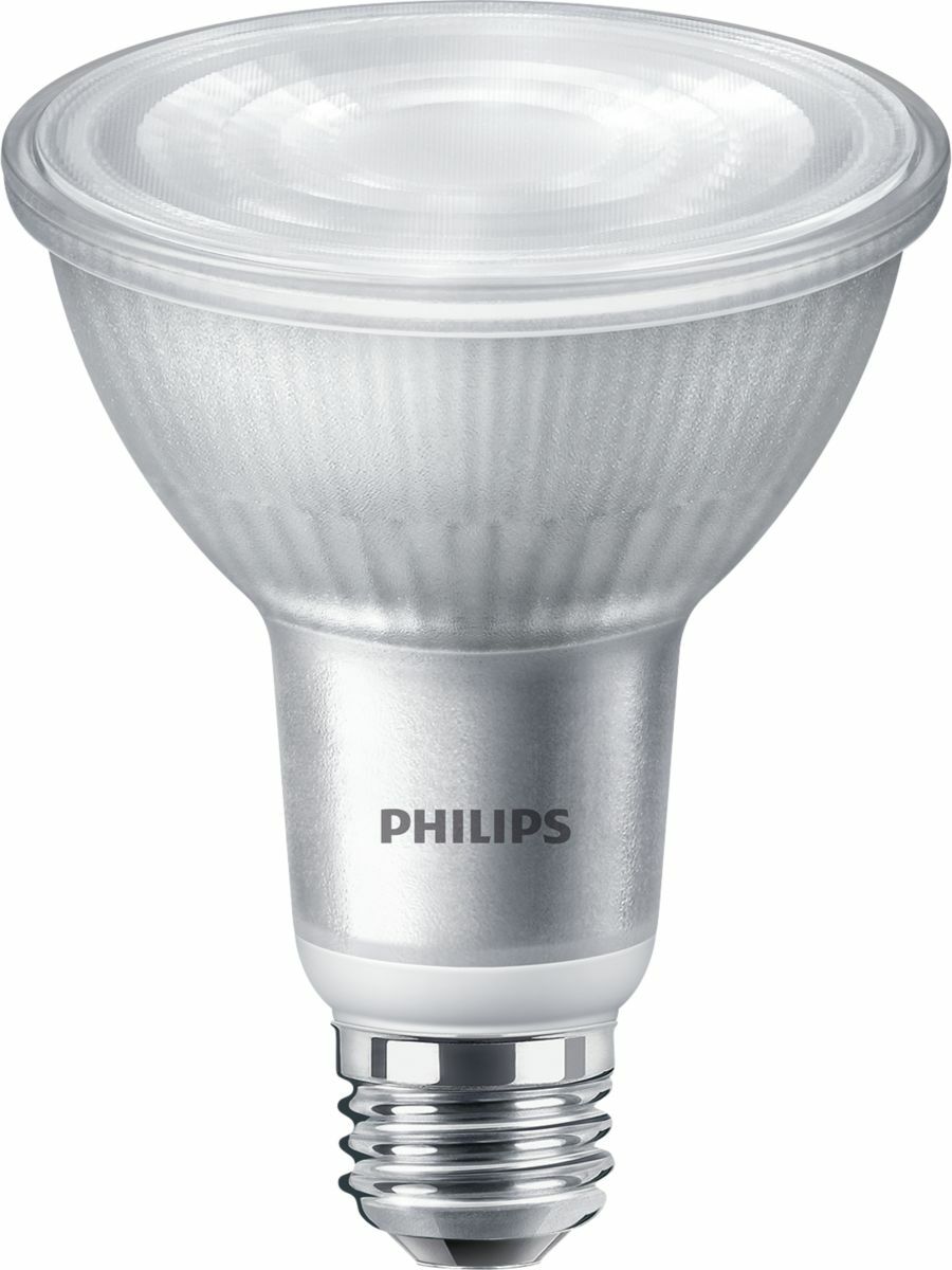 Everything you value in a Halogen PAR30 with the benefits of LED. Accent your merchandise or space without distraction. Philips LED spots with a single optic beam, provide a clean beam that's free from shadows with beam angles from 15 and 40 degrees to suit every general lighting application. Up to 80% energy saving compared with halogen lamps;Lower maintenance costs;Will not cause fading or damage