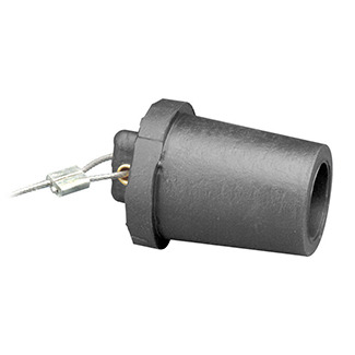 Male, Protective Cap, For 17 Series, Industrial Grade, Cam-Type Connector, Black