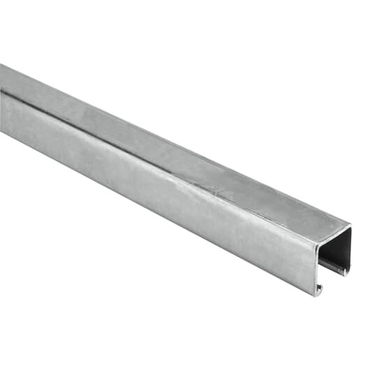 Channel, 12 Gauge, 1-5/8 Inch x 1-5/8 Inch, Length 20 Feet, Steel