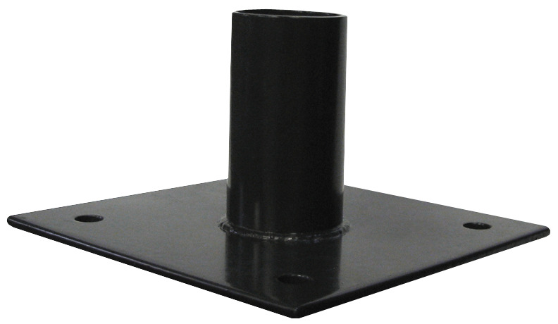 Poles Bracket Ground Surface Mount 2 3/8 Inches Tenon For Slipfitters