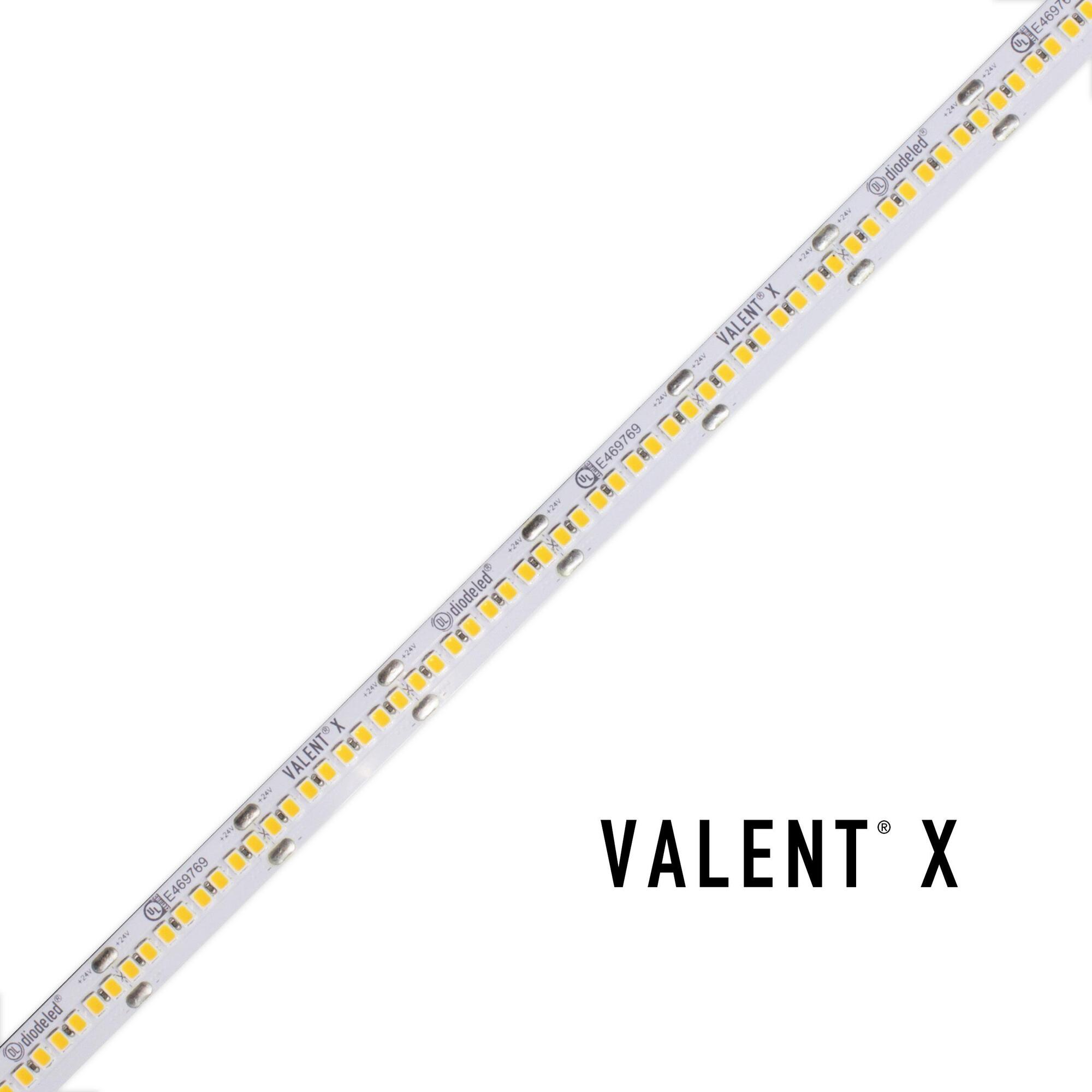 VALENT X 500 24V High Output Tape Light, 3000K - 16.4 ft. Spool