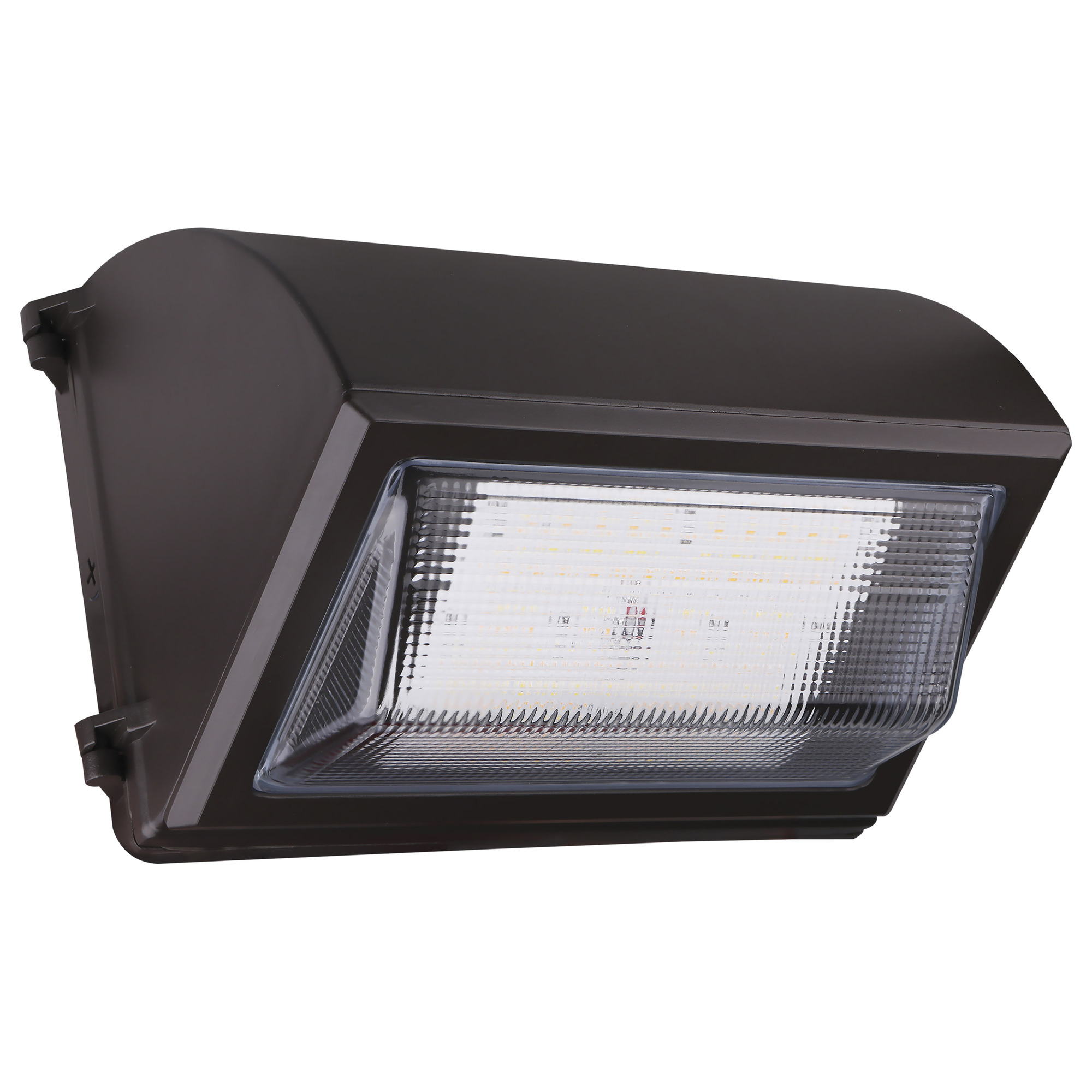 Emergency LED Cutoff Wall Pack - CCT Select 3K/4K/5K - Wattage Adjust - Bypass Photocell - 120-277V
