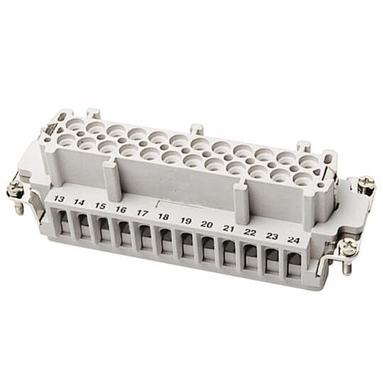 Female screw terminal insert. For use with B series.