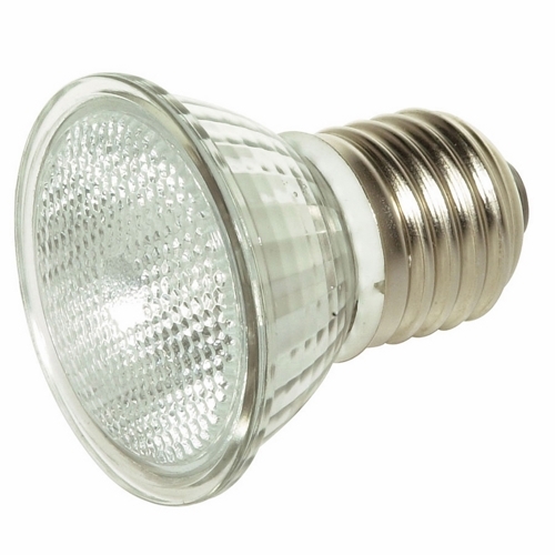 Halogen MR Lamp, Designation: 35MR16/FL/MED, 120 V, 35 WTT, MR16 Shape, E26 Medium Base, CC-8 Filament, 2000 HR, Lumens: 290 LM Initial, 36 DEG Beam Angle, 1-7/8 IN Length, 2 IN Diameter, Lumens: 1250 CP Center Beam