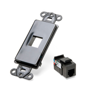 Decora Insert Kit, 6P6C, Black
