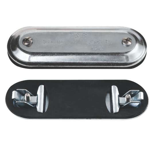 Form 8, 3/4 Inch Stamped Steel Conduit Body Cover and Neoprene Gasket