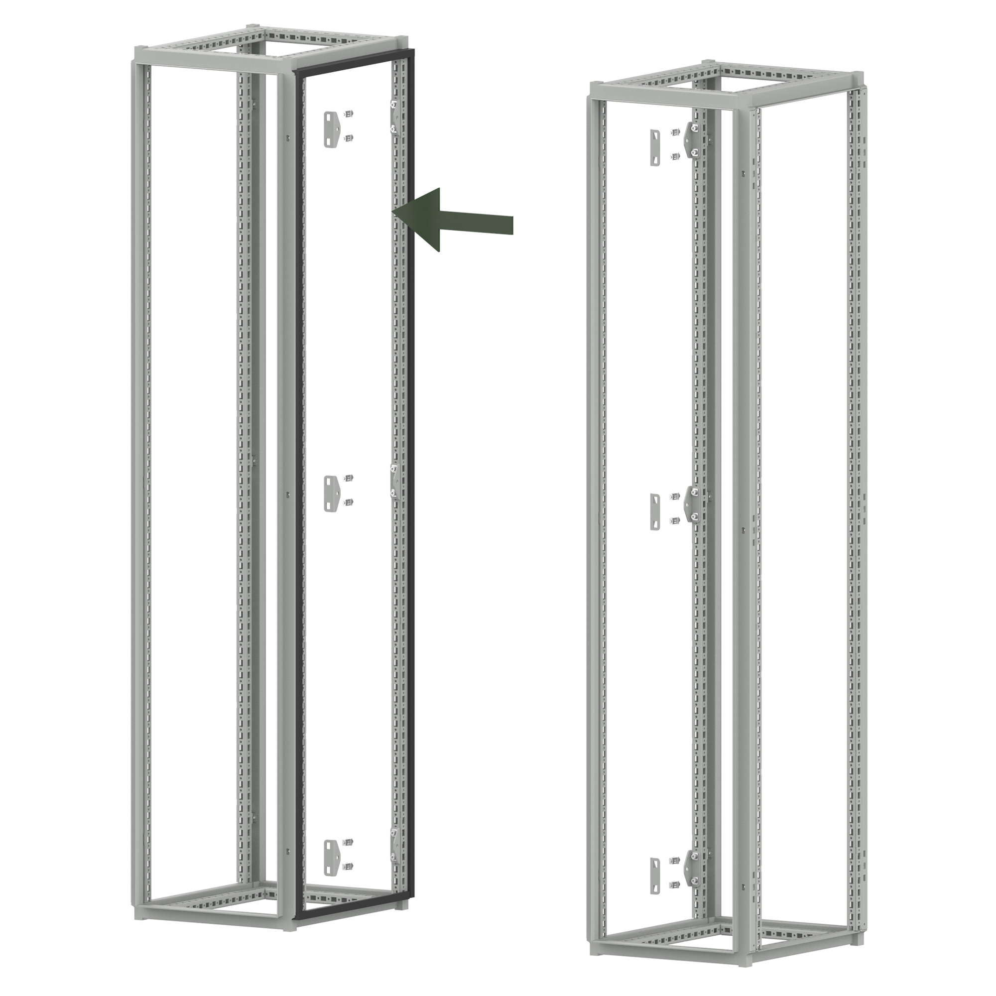 ProLine G2 Frame Joining Kit, G2 Side to G2 Side, Black, Rubber