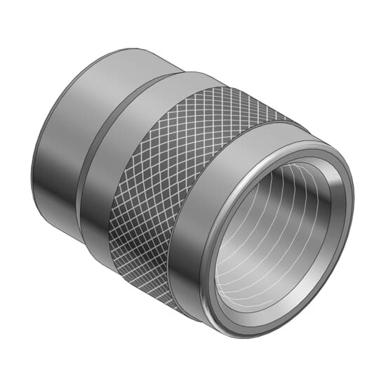 Steel Liquidtight Adapter, 1 Inch NPT Thread to Thread Size 1-7/16 Inch-18 UNEF-2B