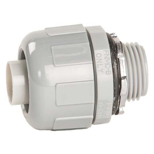 1 Inch Gray Liquidtight Non-metallic Omni Connector