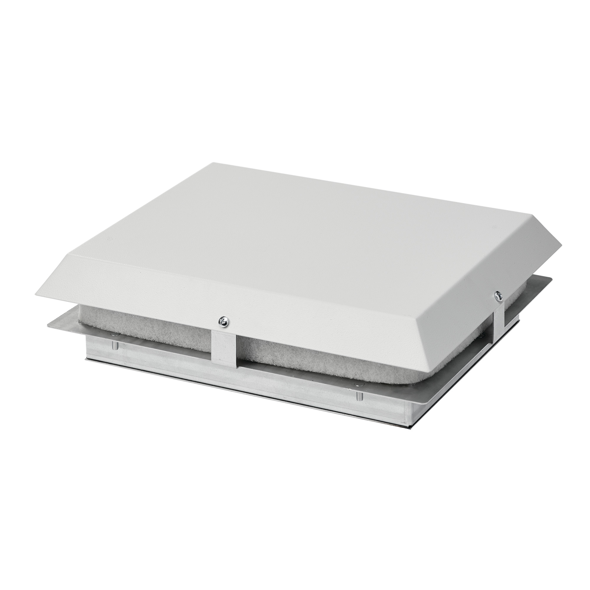 HR16 Top-Mount Filter Fan, 115V 348 CFM, Lt Gray, Steel