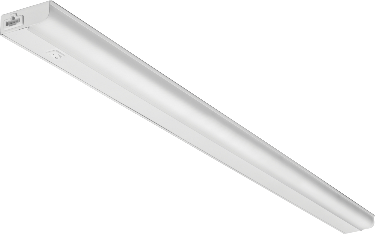 Economy LED undercabinet, 4' Nominal, 3000K, White Rocker Swith, White finish, SKU - 236JYF